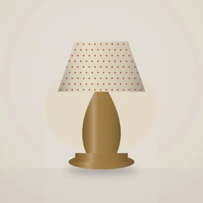Block-print Table Lamp