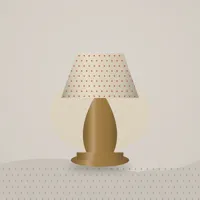 Block-print Table Lamp — styled