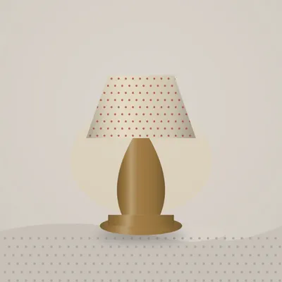 Block-print Table Lamp — styled