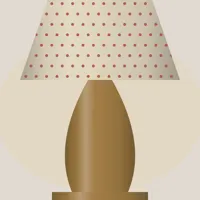 Block-print Table Lamp — detail
