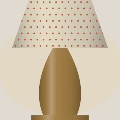 Block-print Table Lamp — detail