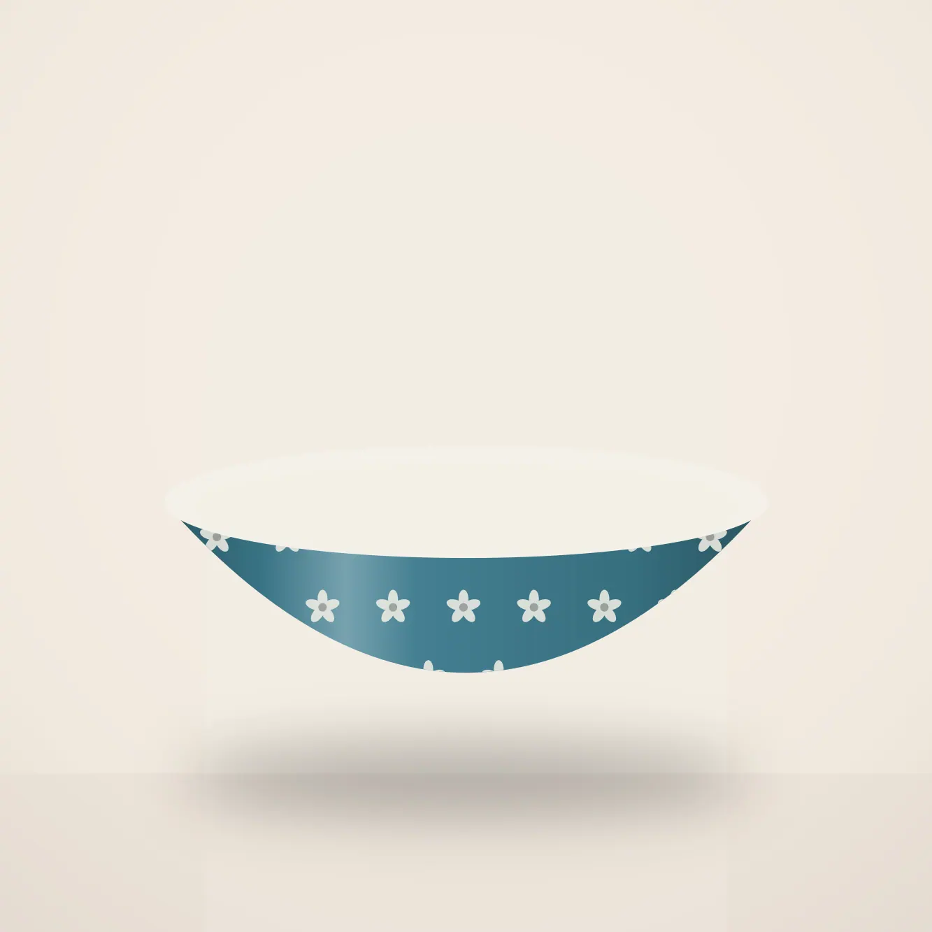 Blue Pottery Serving Bowl