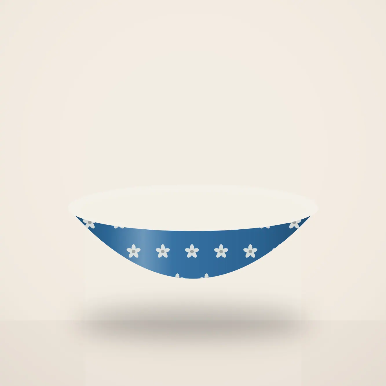 Blue Pottery Decorative Wall Plate