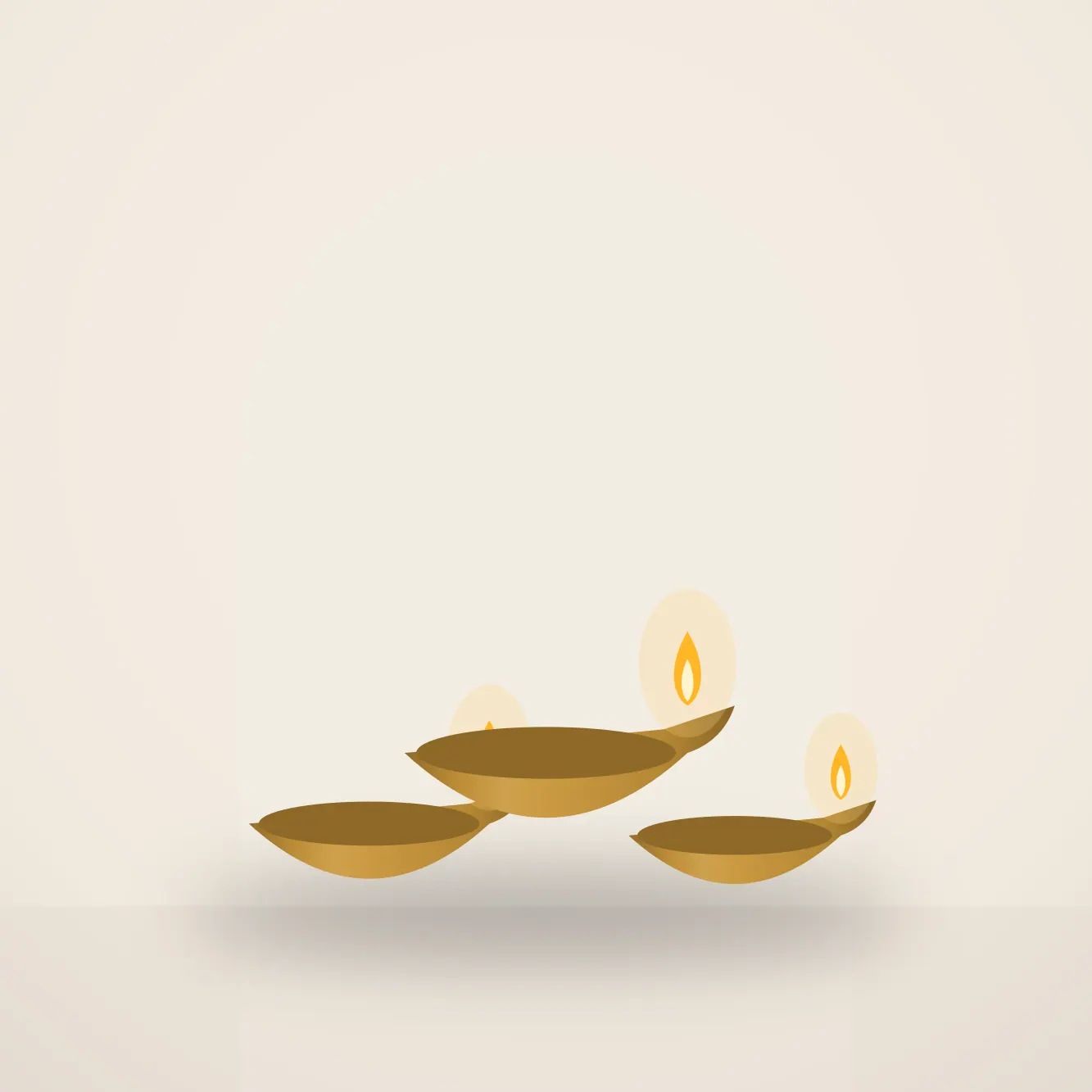 Brass Kuthu Diya (Pair)