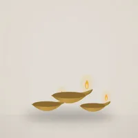 Brass Kuthu Diya (Pair)
