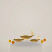 Brass Kuthu Diya (Pair) — styled