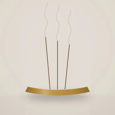Brass Lotus Incense Holder