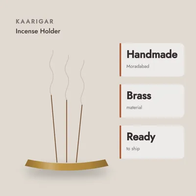 Brass Lotus Incense Holder — craft and material