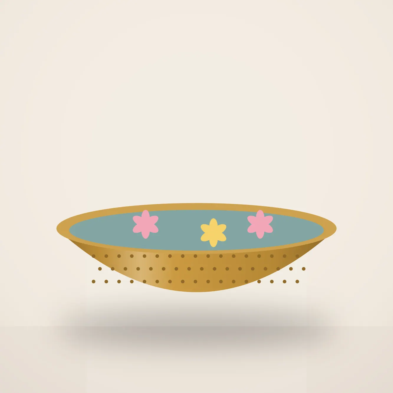 Brass Urli Floating Bowl