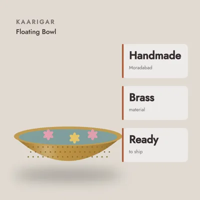 Brass Urli Floating Bowl — craft and material