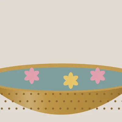 Brass Urli Floating Bowl — detail