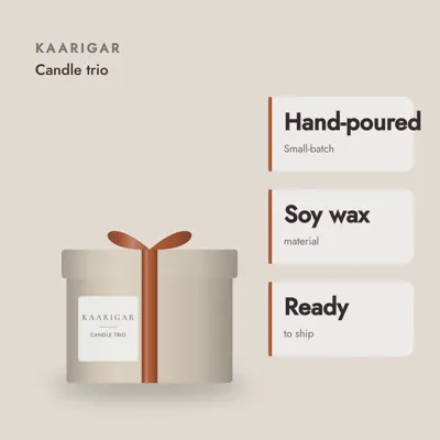 Soy Candle Gift Trio — craft and material