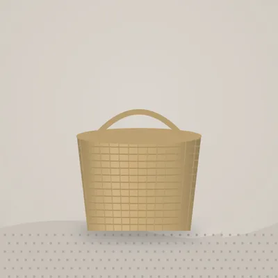 Cane Fruit & Bread Basket — styled