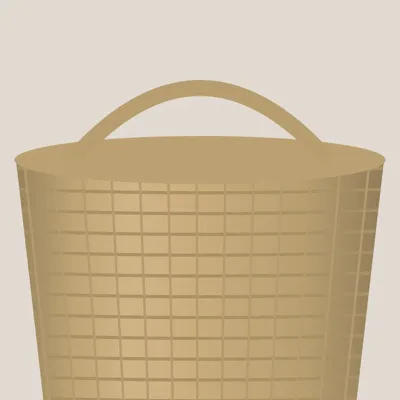 Cane Fruit & Bread Basket — detail