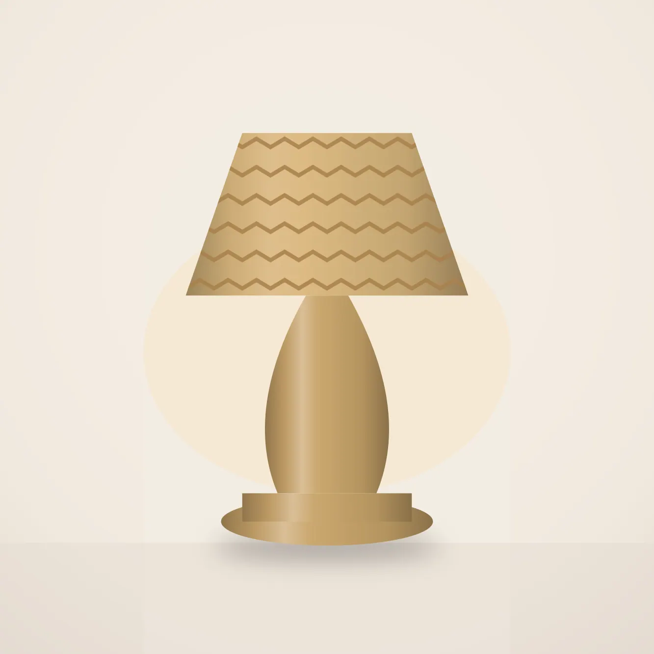 Woven Cane Lamp