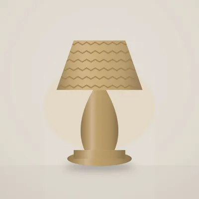 Woven Cane Lamp