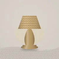 Woven Cane Lamp — styled