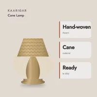 Woven Cane Lamp — craft and material
