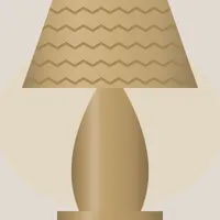 Woven Cane Lamp — detail