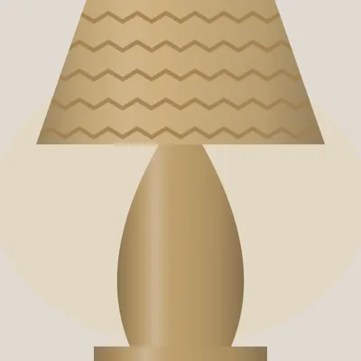 Woven Cane Lamp — detail