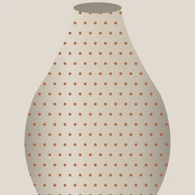 Khurja Ceramic Bud Vases (Set of 3) — detail