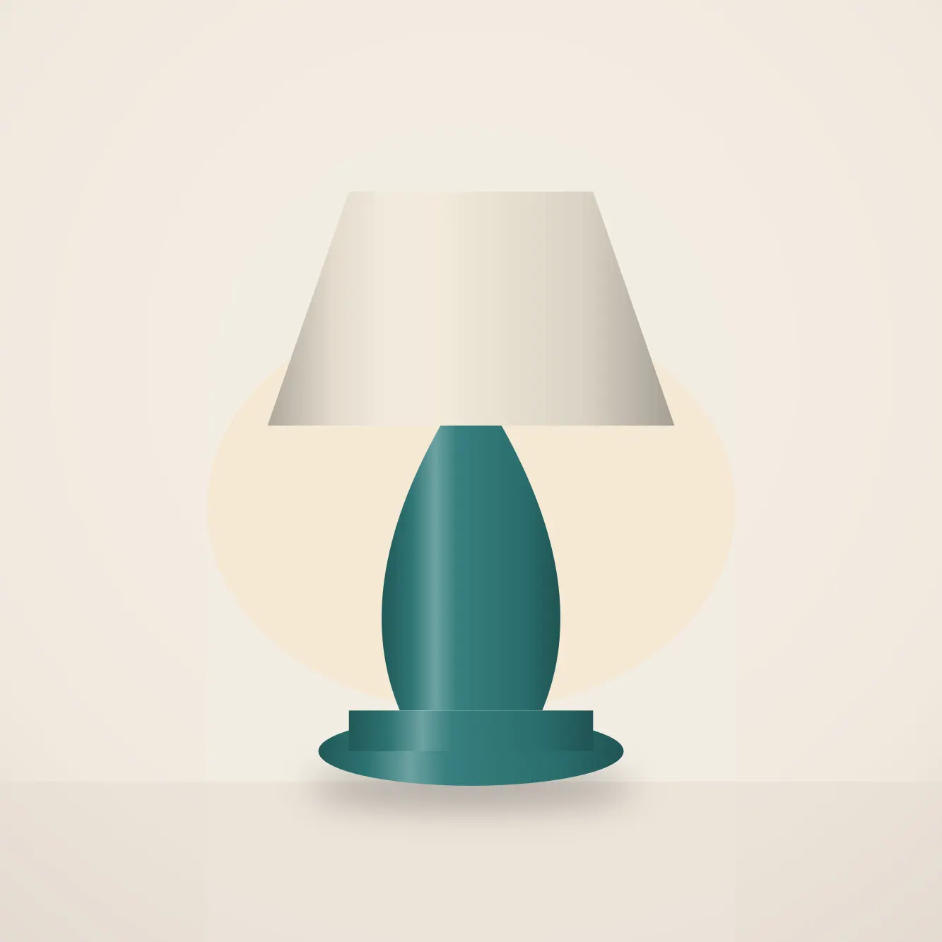 Glazed Ceramic Table Lamp