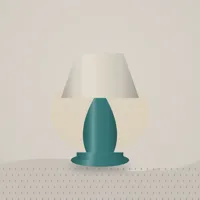 Glazed Ceramic Table Lamp — styled