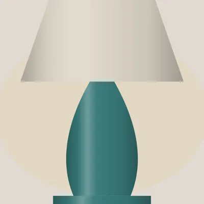 Glazed Ceramic Table Lamp — detail