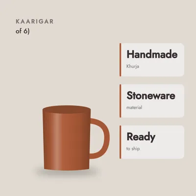 Kulhad-style Chai Cups (Set of 6) — craft and material