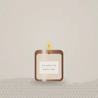 Masala Chai Tin Candle — styled