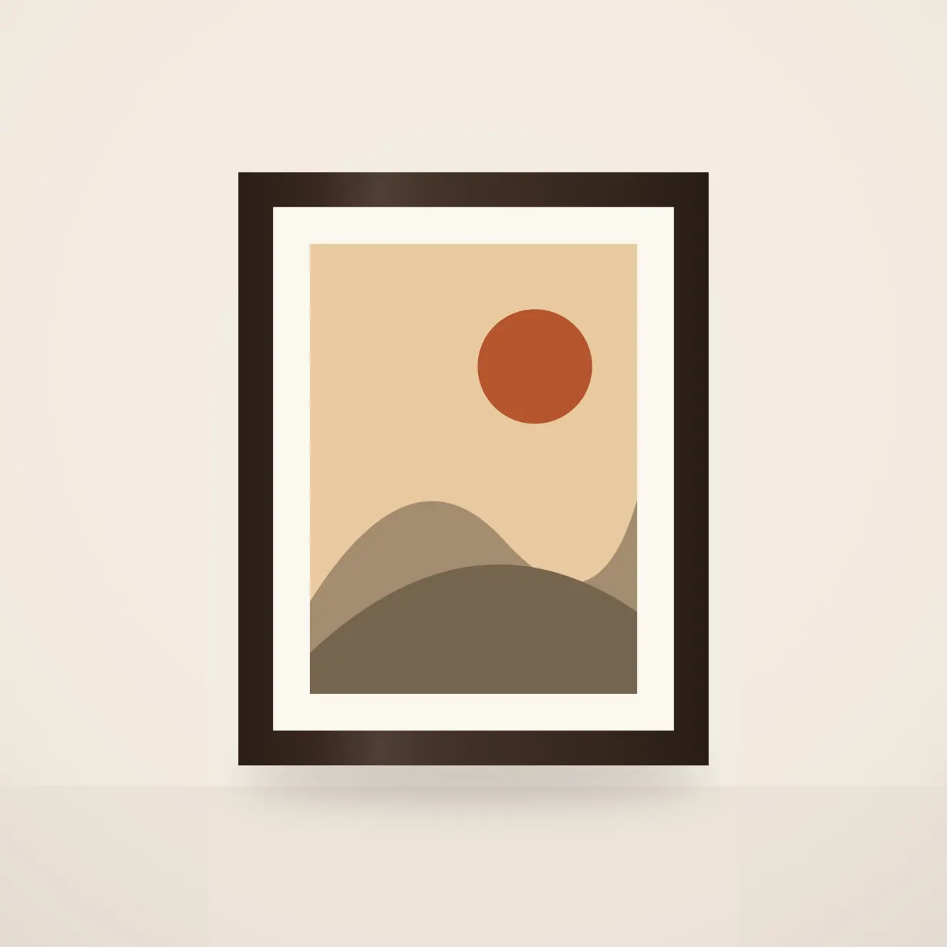 Desert Dunes Art Print (Framed)