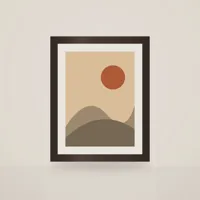 Desert Dunes Art Print (Framed)