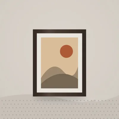 Desert Dunes Art Print (Framed) — styled