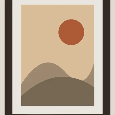 Desert Dunes Art Print (Framed) — detail