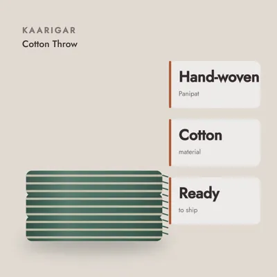 Panipat Handloom Cotton Throw — craft and material