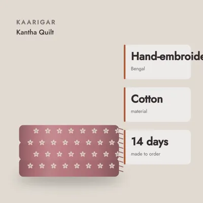 Bengal Kantha Quilt — craft and material
