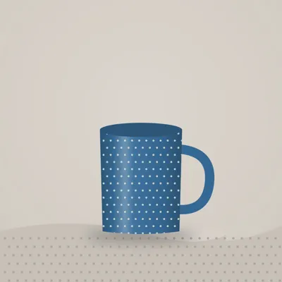 Khurja Hand-painted Mugs (Set of 2) — styled