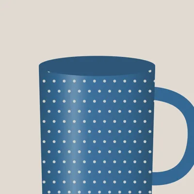 Khurja Hand-painted Mugs (Set of 2) — detail