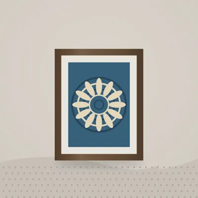 Mandala Hand-painted Wall Art — styled