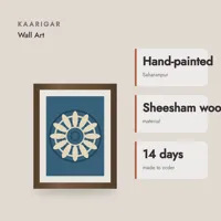 Mandala Hand-painted Wall Art — craft and material
