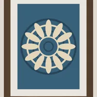 Mandala Hand-painted Wall Art — detail