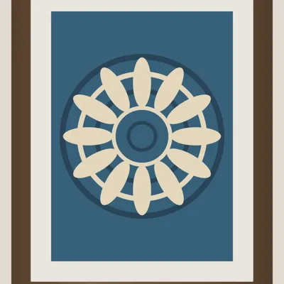 Mandala Hand-painted Wall Art — detail
