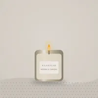 Mogra & Sandalwood Soy Candle — styled