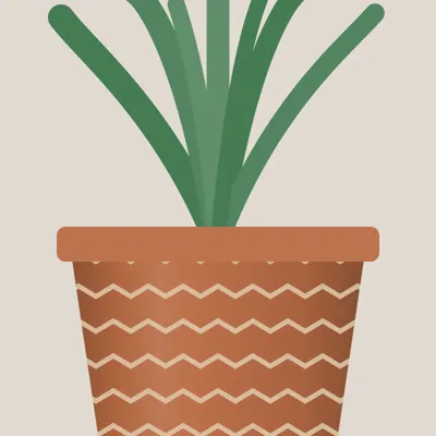 Molela Terracotta Planter — detail