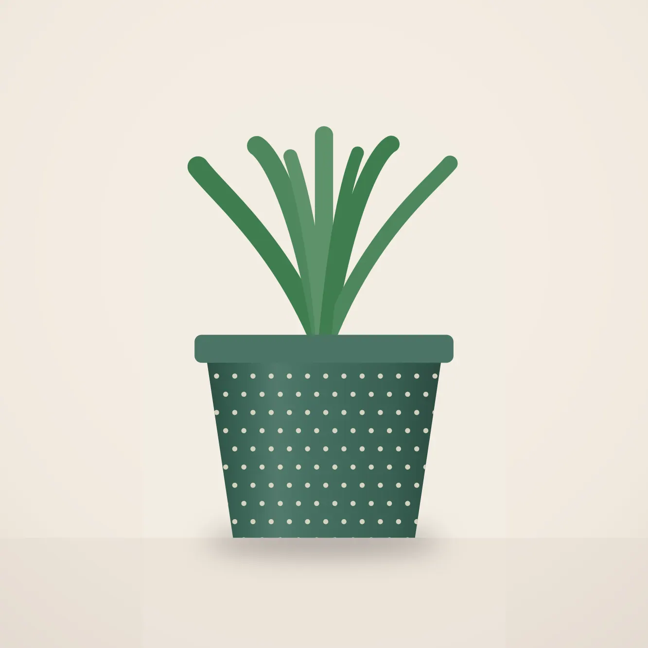 Hand-painted Stoneware Planters (Set of 2)