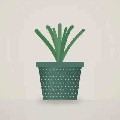Hand-painted Stoneware Planters (Set of 2)