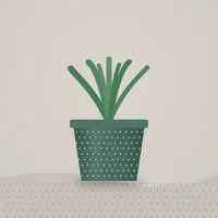 Hand-painted Stoneware Planters (Set of 2) — styled