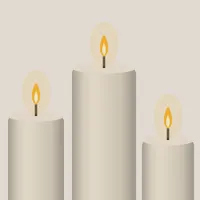 Unscented Pillar Candles (Set of 3) — detail