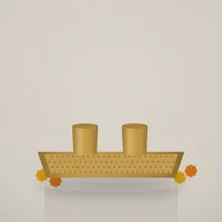 Brass Pooja Thali Set — styled