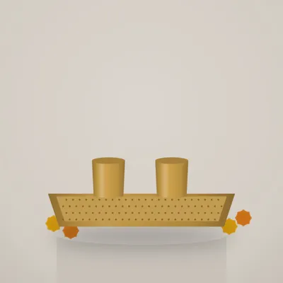 Brass Pooja Thali Set — styled